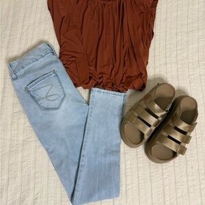 NWT Anthropologie Dolan Copper Drape Top XS Dolan Top (Top Only)